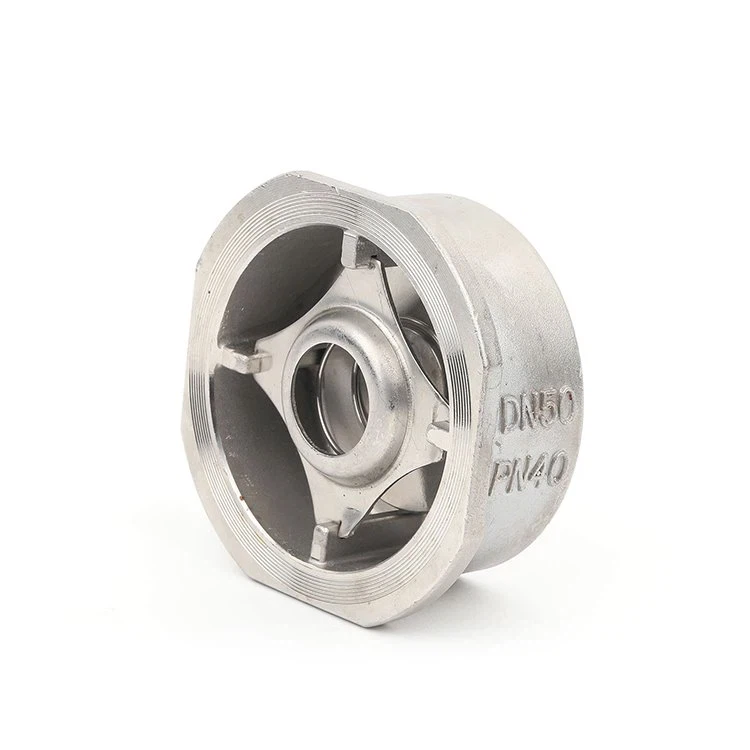 Válvula de retención de oblea de acero inoxidable